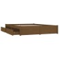 vidaXL Bett mit Schubladen Honigbraun 120x200 cm vidaXL Bett mit Schubladen Honigbraun 120x200 cm