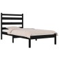 vidaXL Massivholzbett Schwarz Kiefer 90x190 cm vidaXL Massivholzbett Schwarz Kiefer 90x190 cm