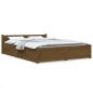 vidaXL Bett mit Schubladen Honigbraun 135x190 cm vidaXL Bett mit Schubladen Honigbraun 135x190 cm