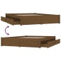 vidaXL Bett mit Schubladen Honigbraun 200x200 cm vidaXL Bett mit Schubladen Honigbraun 200x200 cm