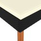 Fußbank Poly Rattan und Eukalyptus Massivholz Fußbank Poly Rattan und Eukalyptus Massivholz