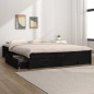 vidaXL Bett mit Schubladen Schwarz 150x200 cm vidaXL Bett mit Schubladen Schwarz 150x200 cm