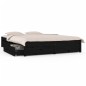 vidaXL Bett mit Schubladen Schwarz 150x200 cm vidaXL Bett mit Schubladen Schwarz 150x200 cm