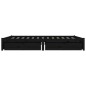vidaXL Bett mit Schubladen Schwarz 150x200 cm vidaXL Bett mit Schubladen Schwarz 150x200 cm