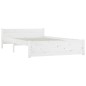 vidaXL Bett mit Schubladen Weiß 150x200 cm vidaXL Bett mit Schubladen Weiß 150x200 cm