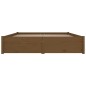 vidaXL Bett mit Schubladen Honigbraun 180x200 cm vidaXL Bett mit Schubladen Honigbraun 180x200 cm