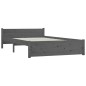 vidaXL Bett mit Schubladen Grau 150x200 cm vidaXL Bett mit Schubladen Grau 150x200 cm
