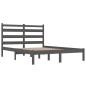 vidaXL Massivholzbett Grau Kiefer 150x200 cm vidaXL Massivholzbett Grau Kiefer 150x200 cm