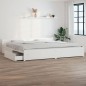 vidaXL Bett mit Schubladen Weiß 180x200 cm vidaXL Bett mit Schubladen Weiß 180x200 cm