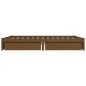 vidaXL Bett mit Schubladen Honigbraun 150x200 cm vidaXL Bett mit Schubladen Honigbraun 150x200 cm