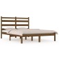 vidaXL Massivholzbett Honigbraun Kiefer 135x190 cm vidaXL Massivholzbett Honigbraun Kiefer 135x190 cm