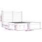 vidaXL Massivholzbett Honigbraun Kiefer 135x190 cm vidaXL Massivholzbett Honigbraun Kiefer 135x190 cm