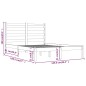 vidaXL Massivholzbett Kiefer 120x190 cm vidaXL Massivholzbett Kiefer 120x190 cm