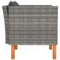 vidaXL Gartensofa Poly Rattan und Eukalyptus Massivholz vidaXL Gartensofa Poly Rattan und Eukalyptus Massivholz
