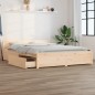 vidaXL Bett mit Schubladen 140x200 cm vidaXL Bett mit Schubladen 140x200 cm