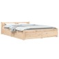 vidaXL Bett mit Schubladen 140x200 cm vidaXL Bett mit Schubladen 140x200 cm