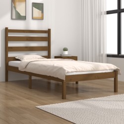vidaXL Massivholzbett Honigbraun Kiefer 75x190 cm