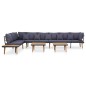 vidaXL Garten-Lounge-Set 8-Sitzer mit Kissen Massivholz Akazie vidaXL Garten-Lounge-Set 8-Sitzer mit Kissen Massivholz Akazie