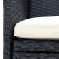 vidaXL 7-tlg. Garten-Essgruppe mit Kissen Schwarz vidaXL 7-tlg. Garten-Essgruppe mit Kissen Schwarz