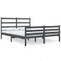 vidaXL Massivholzbett Grau Kiefer 120x190 cm vidaXL Massivholzbett Grau Kiefer 120x190 cm