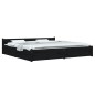 vidaXL Bett mit Schubladen Schwarz 200x200 cm vidaXL Bett mit Schubladen Schwarz 200x200 cm