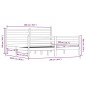 vidaXL Massivholzbett Kiefer 200x200 cm Honigbraun vidaXL Massivholzbett Kiefer 200x200 cm Honigbraun