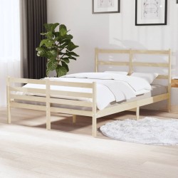 vidaXL Massivholzbett Kiefer 120x190 cm