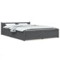 vidaXL Bett mit Schubladen Grau 120x200 cm vidaXL Bett mit Schubladen Grau 120x200 cm