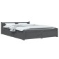 vidaXL Bett mit Schubladen Grau 120x200 cm vidaXL Bett mit Schubladen Grau 120x200 cm