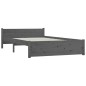 vidaXL Bett mit Schubladen Grau 120x200 cm vidaXL Bett mit Schubladen Grau 120x200 cm
