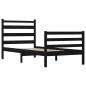 vidaXL Massivholzbett Kiefer 90x200 cm Schwarz vidaXL Massivholzbett Kiefer 90x200 cm Schwarz