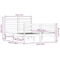 vidaXL Massivholzbett Kiefer 160x200 cm Weiß vidaXL Massivholzbett Kiefer 160x200 cm Weiß