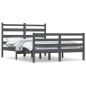 vidaXL Massivholzbett Kiefer 140x200 cm Grau vidaXL Massivholzbett Kiefer 140x200 cm Grau