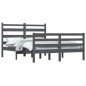 vidaXL Massivholzbett Kiefer 140x200 cm Grau vidaXL Massivholzbett Kiefer 140x200 cm Grau
