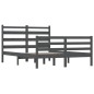 vidaXL Massivholzbett Kiefer 140x200 cm Grau vidaXL Massivholzbett Kiefer 140x200 cm Grau