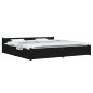 vidaXL Bett mit Schubladen Schwarz 180x200 cm vidaXL Bett mit Schubladen Schwarz 180x200 cm