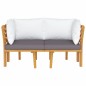 vidaXL 2-Sitzer-Gartensofa mit Kissen Massivholz Akazie vidaXL 2-Sitzer-Gartensofa mit Kissen Massivholz Akazie