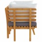 vidaXL 2-Sitzer-Gartensofa mit Kissen Massivholz Akazie vidaXL 2-Sitzer-Gartensofa mit Kissen Massivholz Akazie