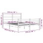 vidaXL Massivholzbett Honigbraun Kiefer 120x190 cm vidaXL Massivholzbett Honigbraun Kiefer 120x190 cm