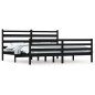 vidaXL Massivholzbett Kiefer 200x200 cm Schwarz vidaXL Massivholzbett Kiefer 200x200 cm Schwarz