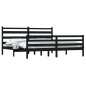 vidaXL Massivholzbett Kiefer 200x200 cm Schwarz vidaXL Massivholzbett Kiefer 200x200 cm Schwarz