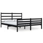 vidaXL Massivholzbett Kiefer 140x190 cm Schwarz vidaXL Massivholzbett Kiefer 140x190 cm Schwarz