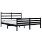 vidaXL Massivholzbett Kiefer 140x190 cm Schwarz vidaXL Massivholzbett Kiefer 140x190 cm Schwarz