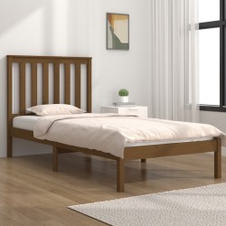 vidaXL Massivholzbett Honigbraun Kiefer 75x190 cm