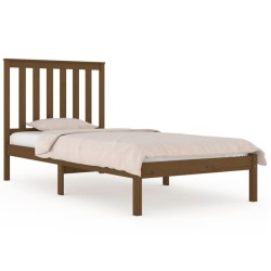 vidaXL Massivholzbett Honigbraun Kiefer 75x190 cm