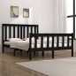 vidaXL Massivholzbett Schwarz Kiefer 120x190 cm vidaXL Massivholzbett Schwarz Kiefer 120x190 cm