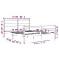 vidaXL Massivholzbett Kiefer 150x200 cm vidaXL Massivholzbett Kiefer 150x200 cm