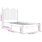 vidaXL Massivholzbett Grau Kiefer 90x190 cm vidaXL Massivholzbett Grau Kiefer 90x190 cm