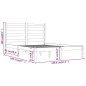 vidaXL Massivholzbett Honigbraun Kiefer 140x190 cm vidaXL Massivholzbett Honigbraun Kiefer 140x190 cm