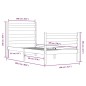vidaXL Massivholzbett Kiefer 100x200 cm Honigbraun vidaXL Massivholzbett Kiefer 100x200 cm Honigbraun